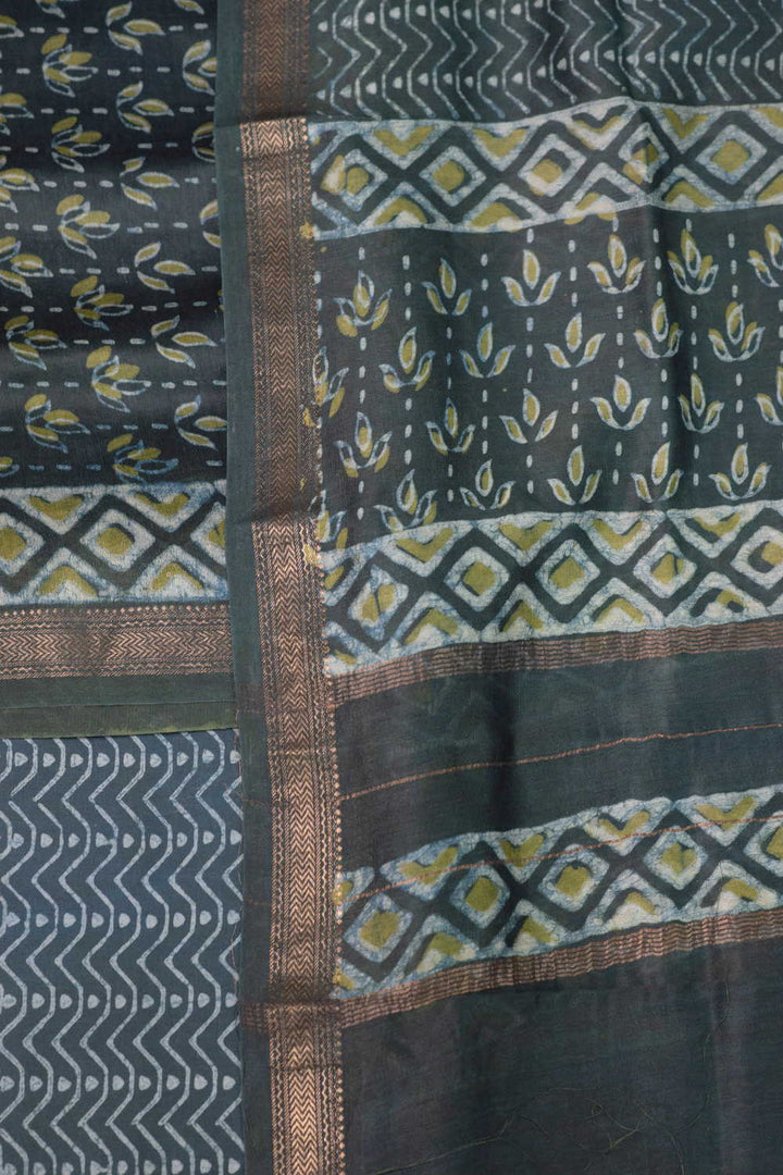 Floral Pattern Maheshwari Silk Cotton Suit