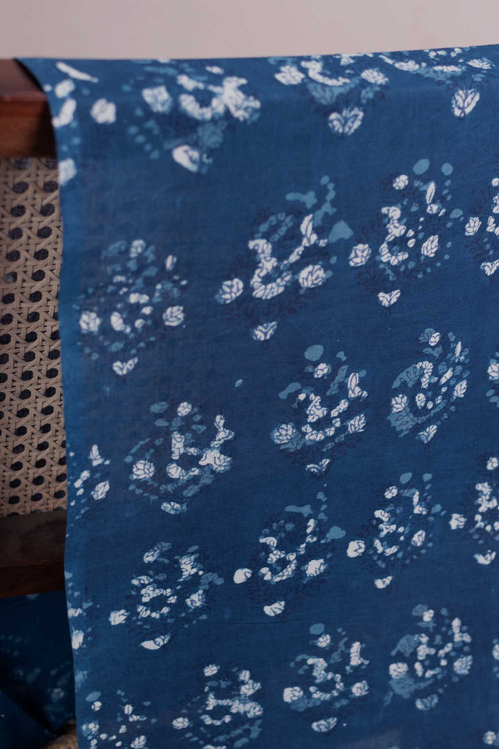 Big Butta - Indigo Dabu Cotton Fabric - 1.1m