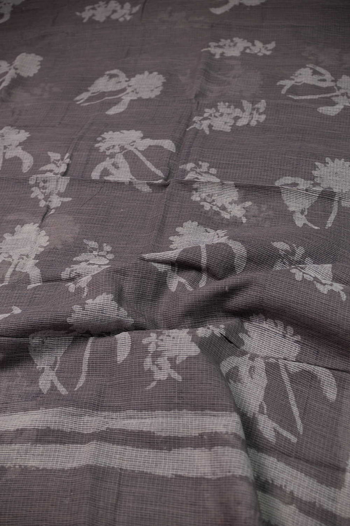 Block Printed Cotton Saree - Matkatus 