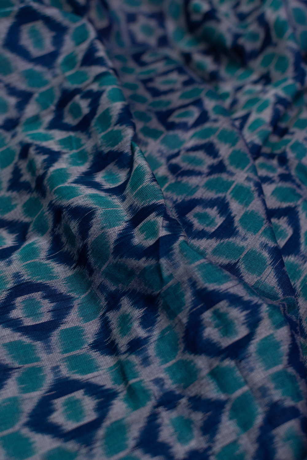 Patterned Orissa Ikat Cotton Fabric