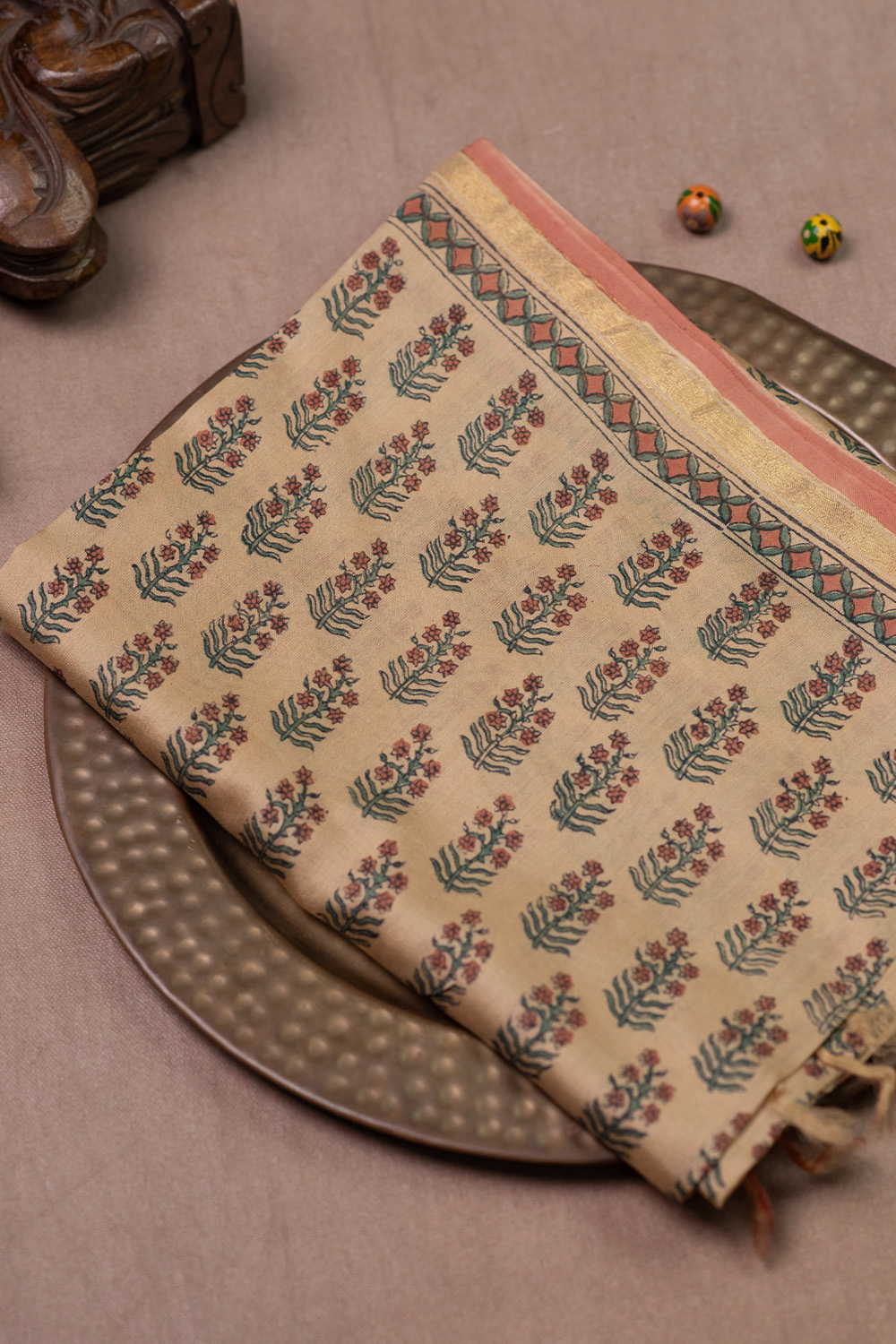 Chanderi silk Cotton Dupatta - Matkatus