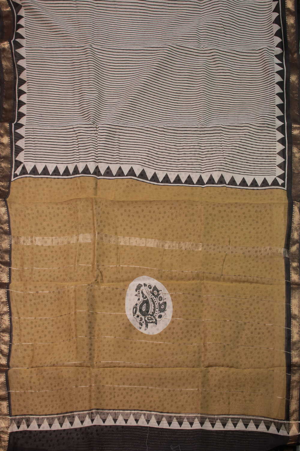 Printed Silk Cotton Saree - Matkatus 
