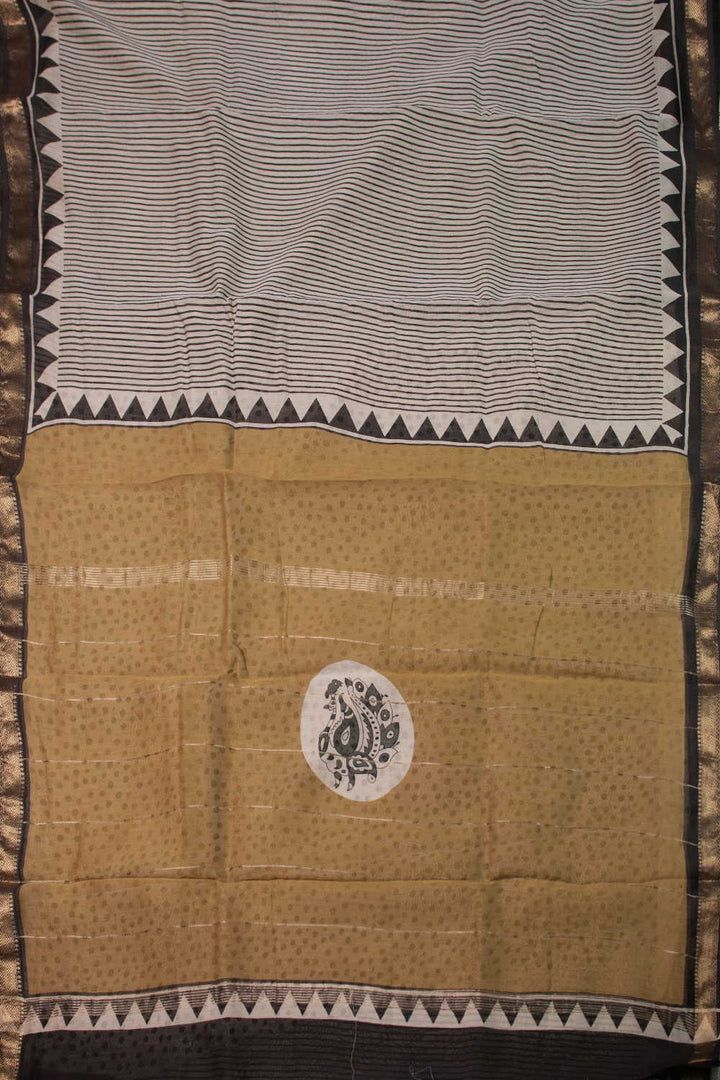 Printed Silk Cotton Saree - Matkatus 