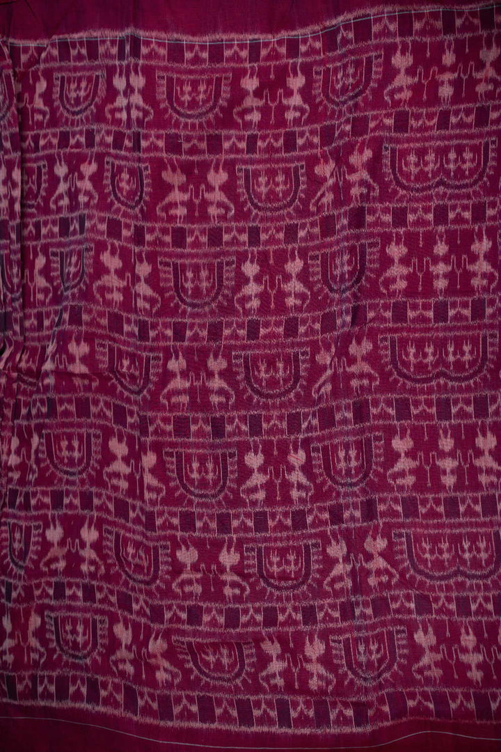 Shade of Purple Orissa Ikat Cotton Fabric