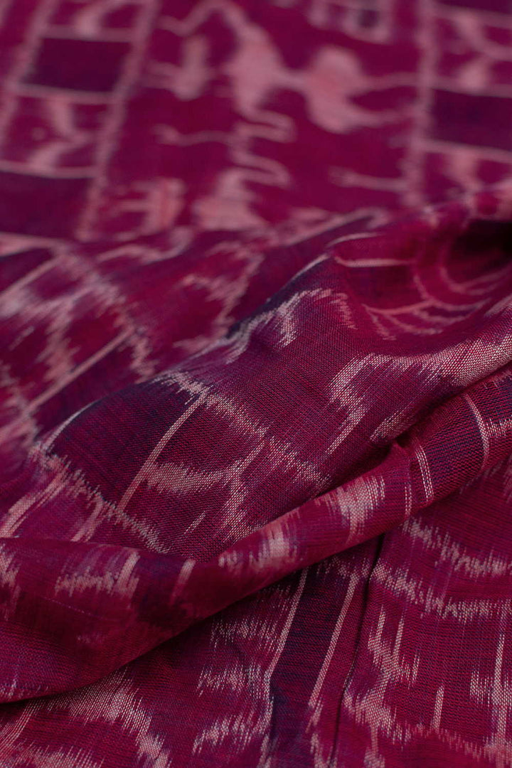 Shade of Purple Orissa Ikat Cotton Fabric