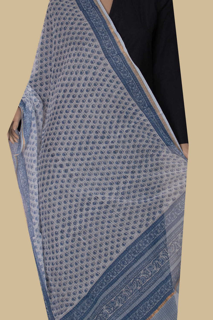 Block Printed Dupatta - Matkatus 