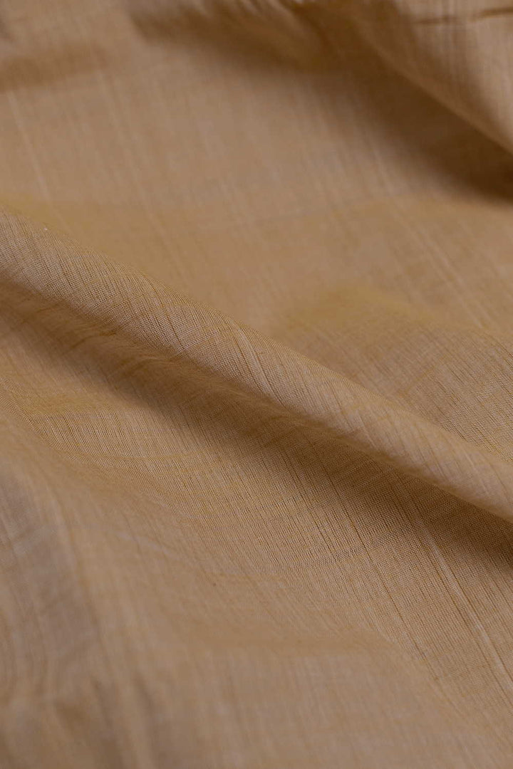 Mild Beige Mangalagiri Cotton Fabric