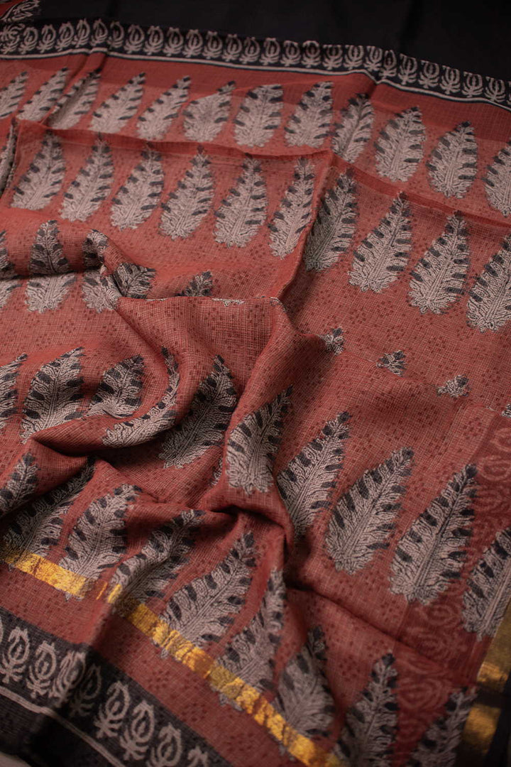 Block Printed Saree - Matkatus