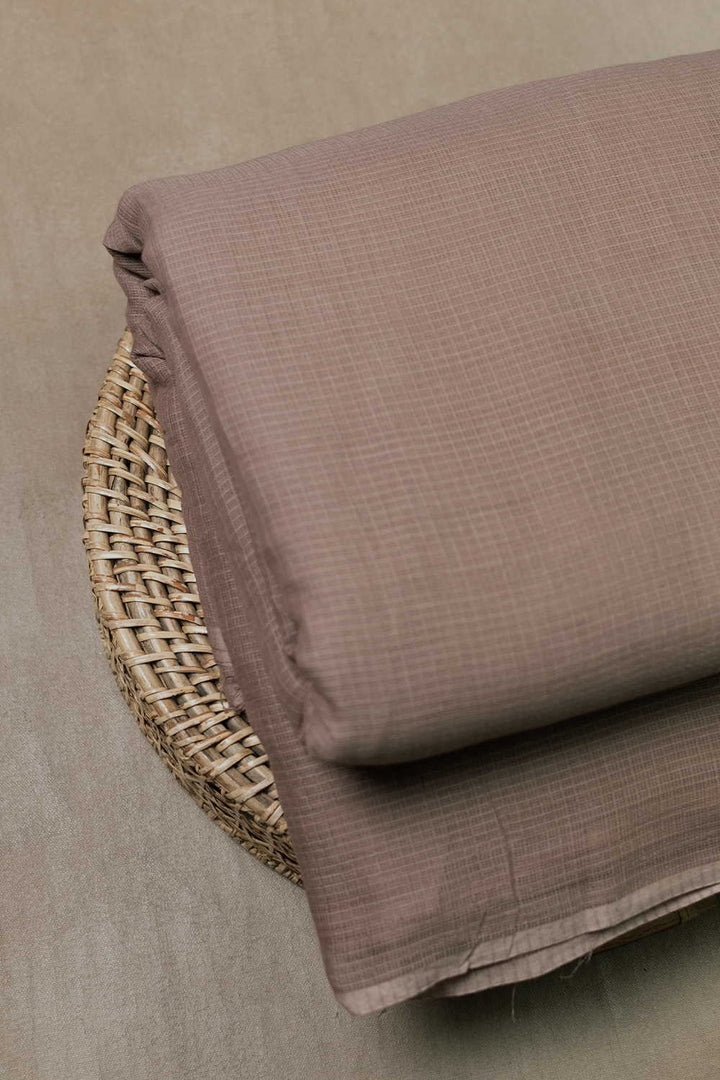 Light Brown Kota Cotton Fabric - 1.5m