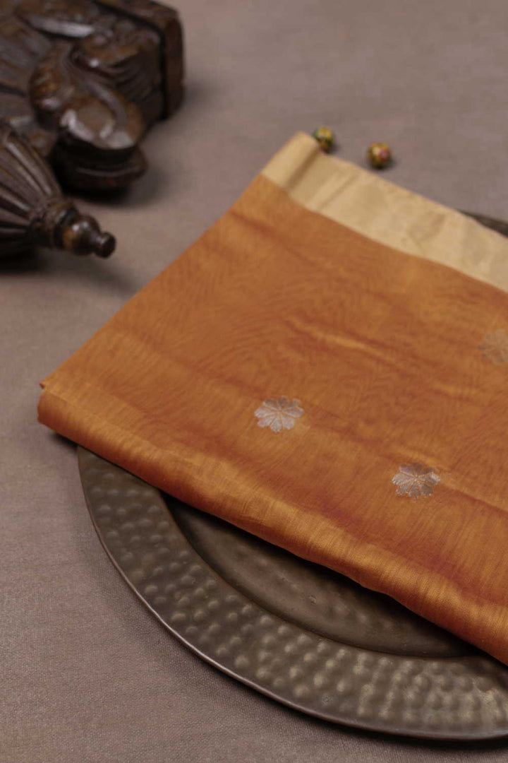 Silver Zari Butta Chanderi Silk Cotton Dupatta