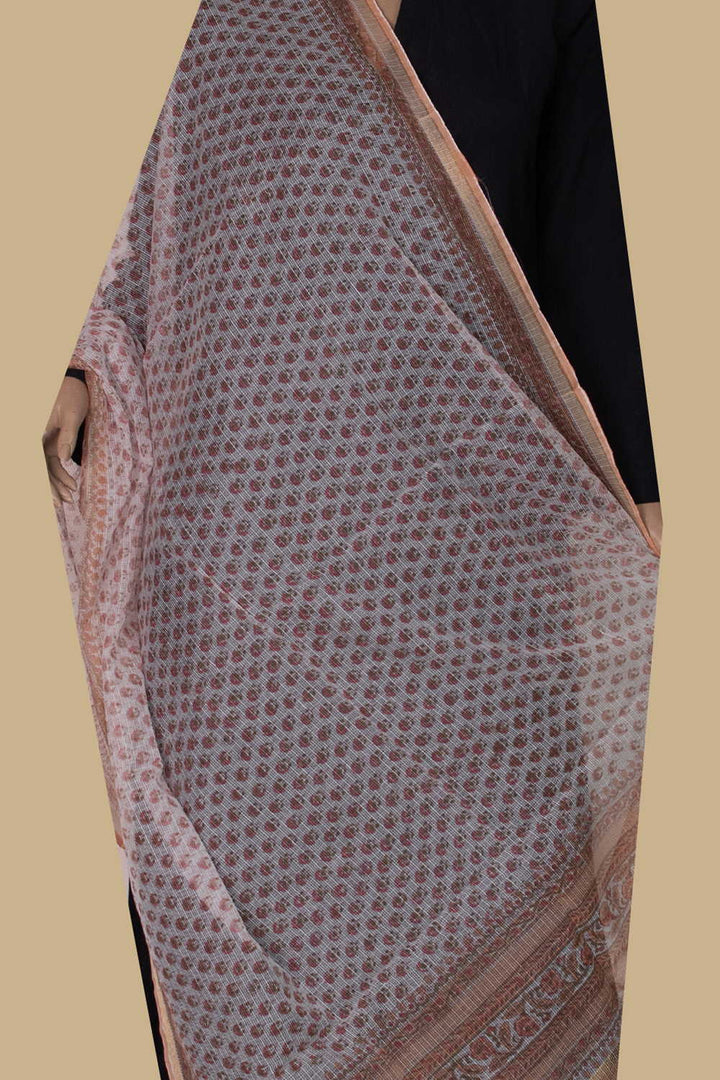 Block Printed Dupatta - Matkatus 
