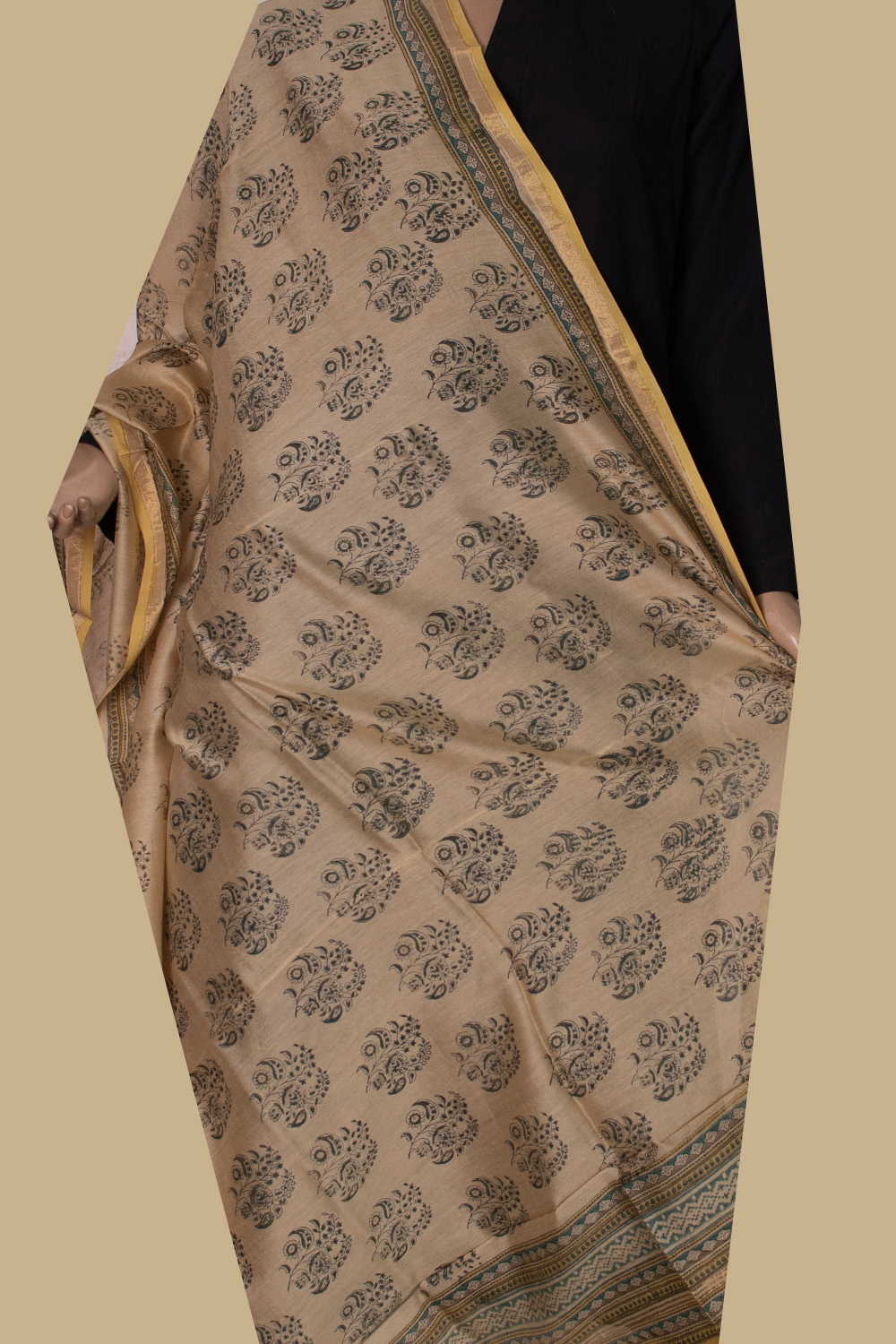 Chanderi silk Cotton Dupatta - Matkatus