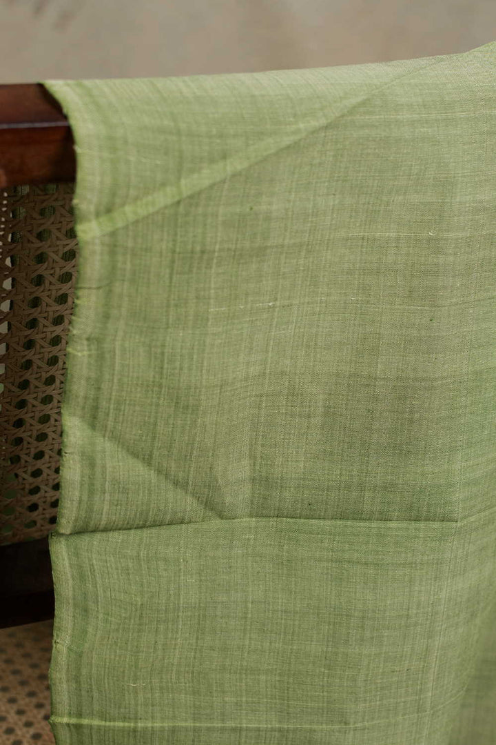 Pear Green Mangalagiri Cotton Fabric - 1m