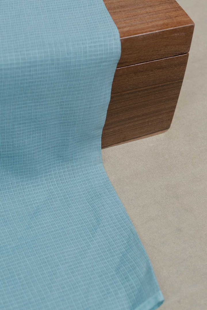 Light Blue Kota Cotton Fabric
