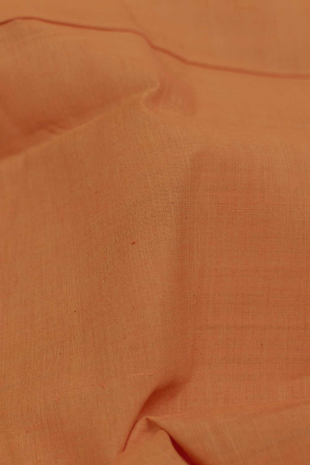 Darker Orange Mangalagiri Cotton Fabric-0.5 m
