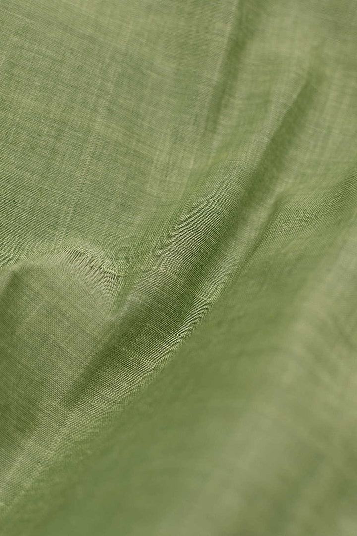 Pear Green Mangalagiri Cotton Fabric - 1m