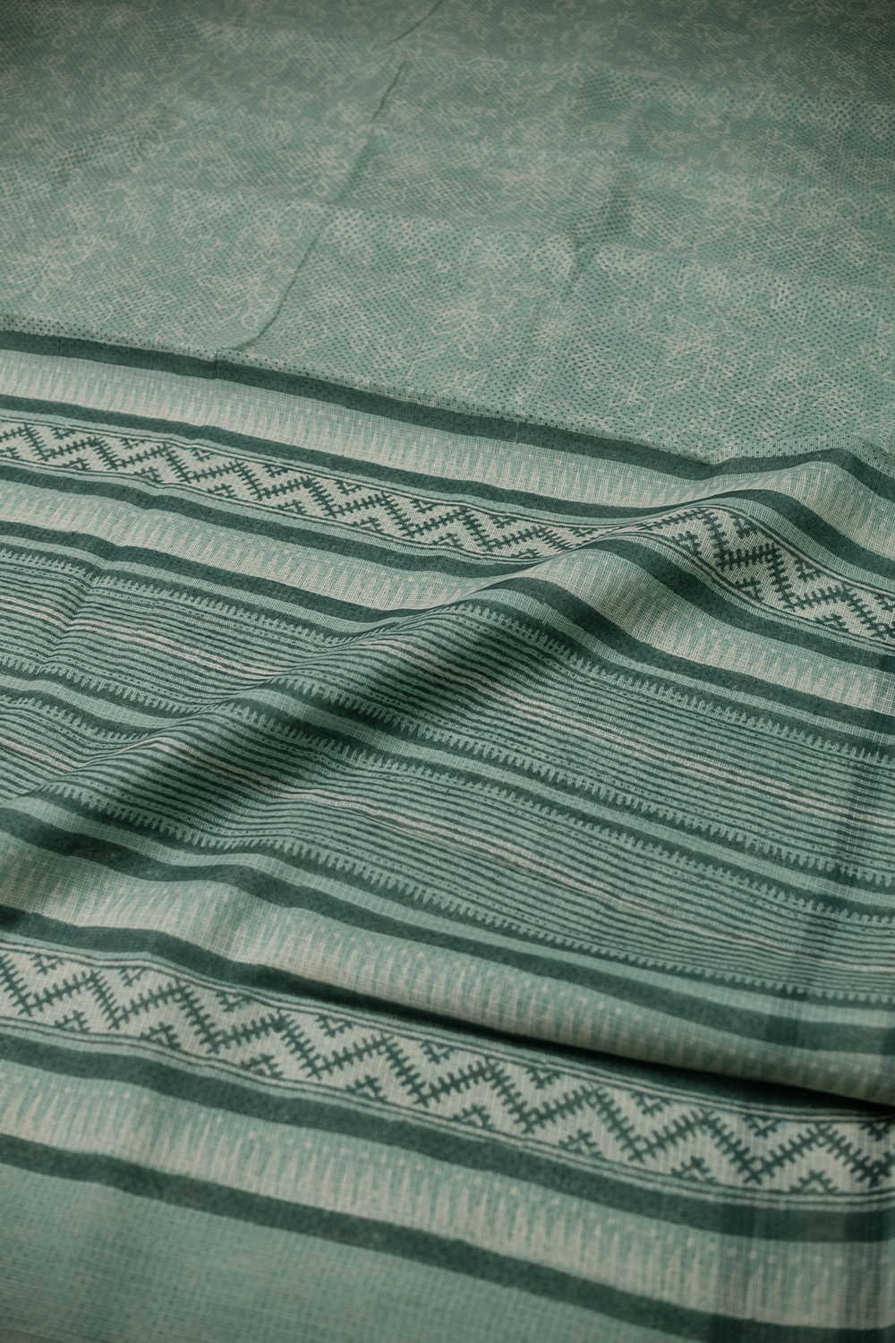 Block Printed Cotton Saree - Matkatus 