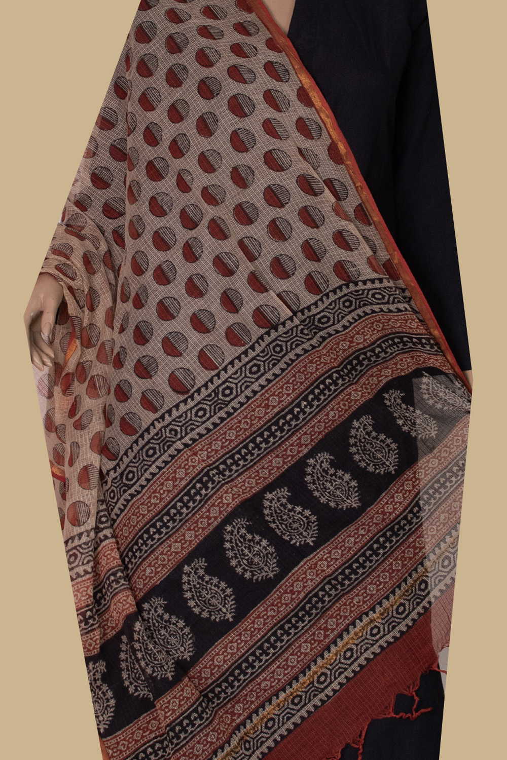 Block Printed Dupattas - Matkatus 
