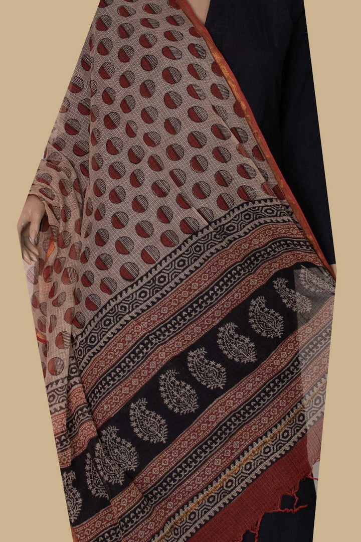 Block Printed Dupattas - Matkatus 