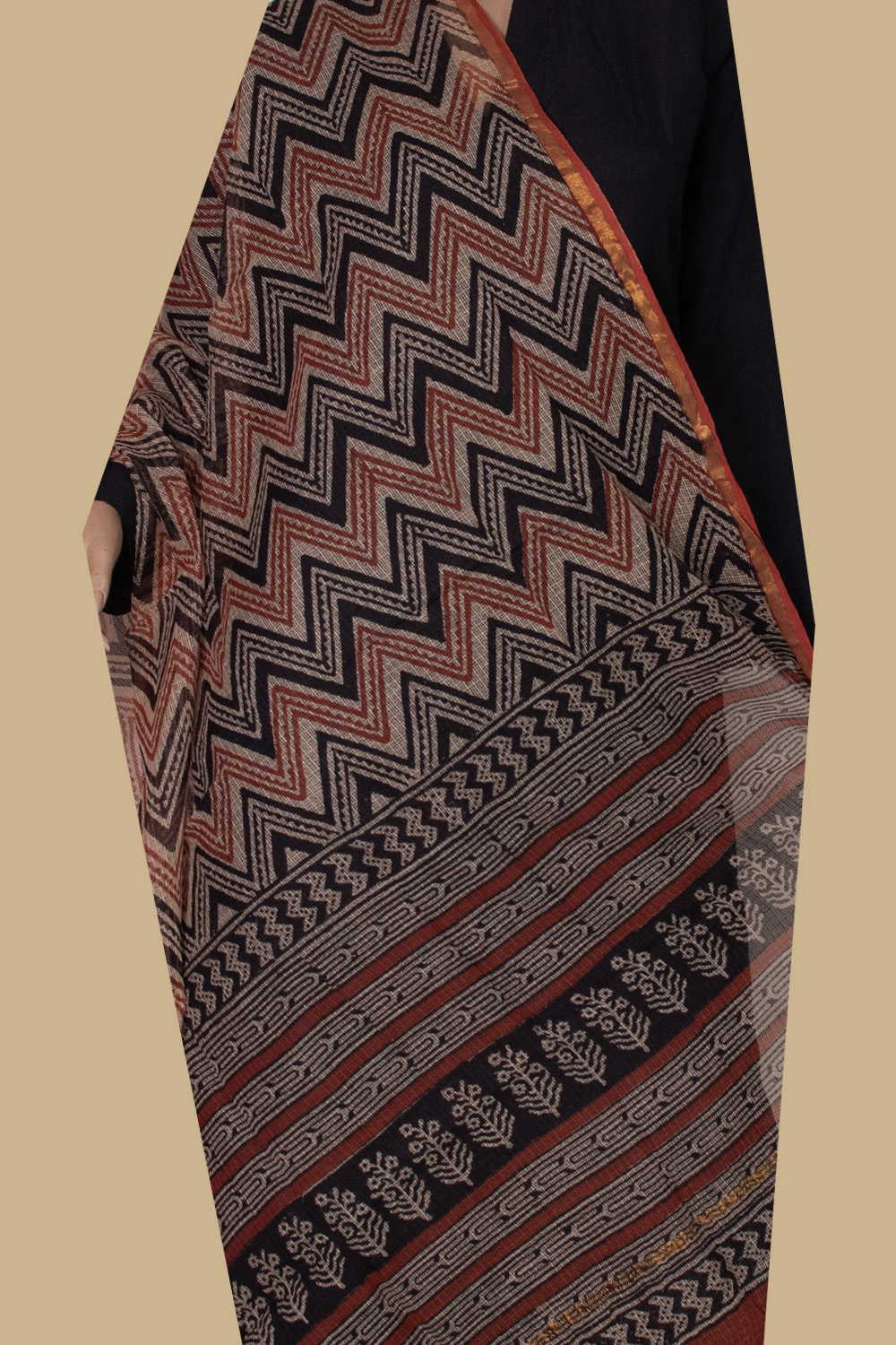 Block Printed Dupattas - Matkatus 
