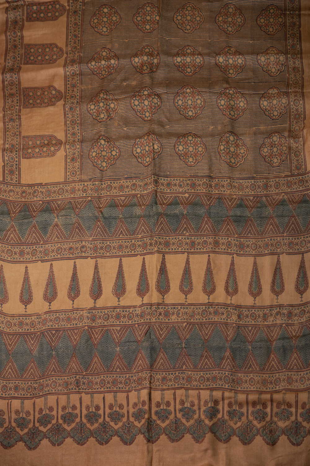 Ajrak Silk Saree - Matkatus 