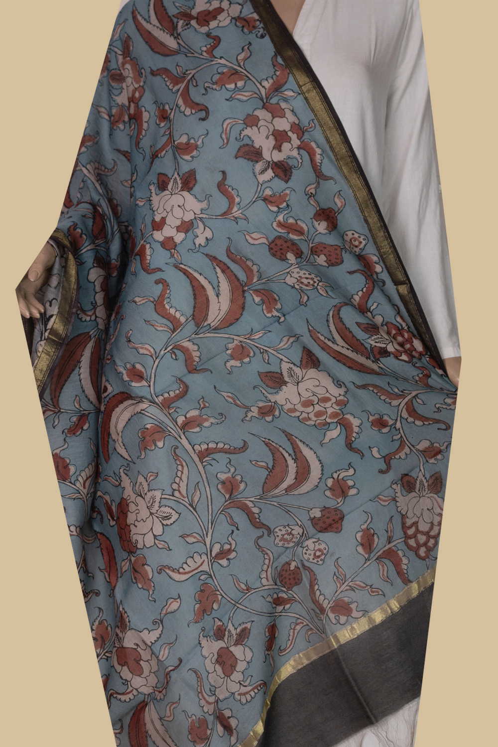 Hand Painted Dupatta - Matkatus 