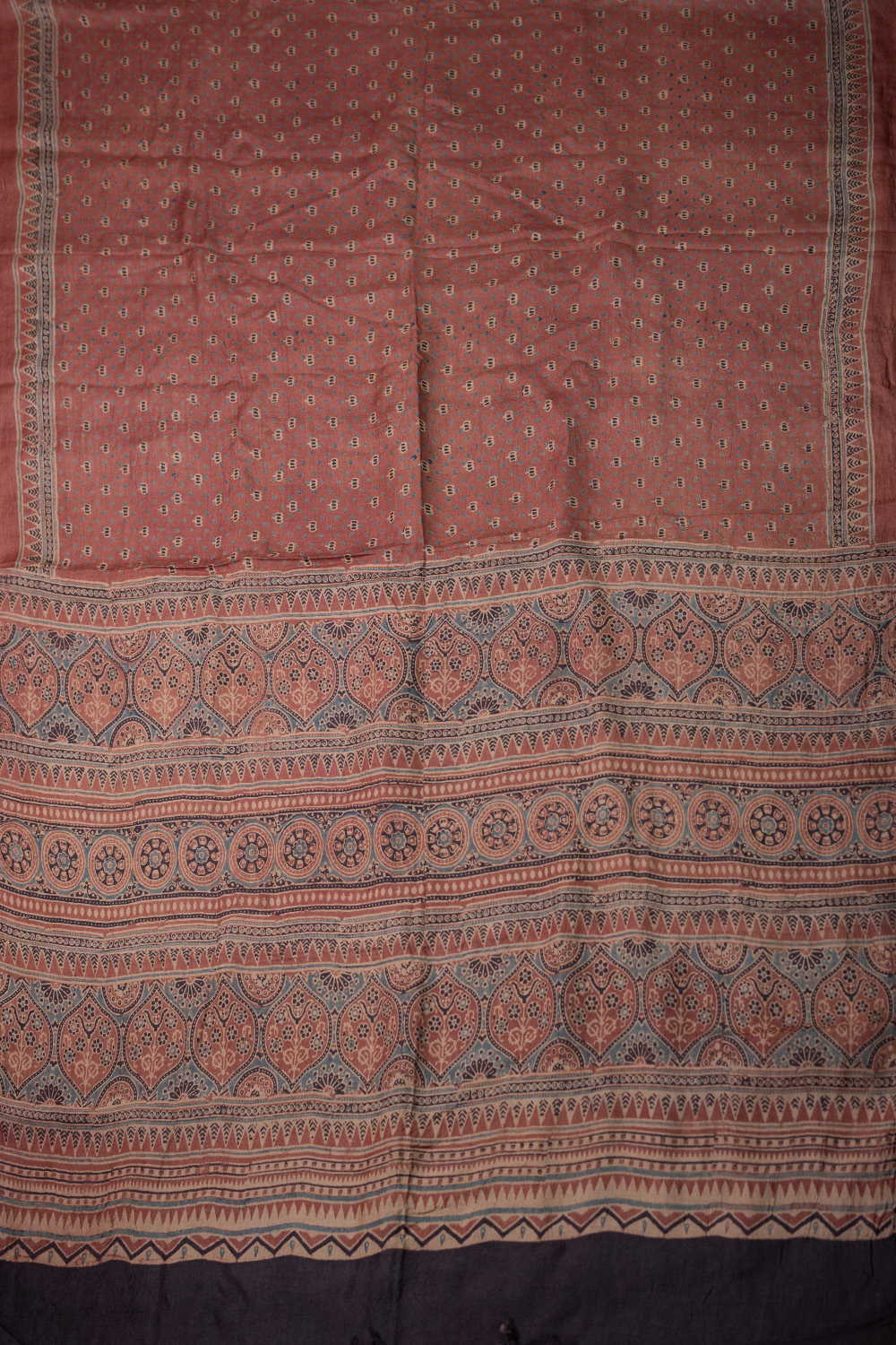 Ajrak Silk Saree - Matkatus 