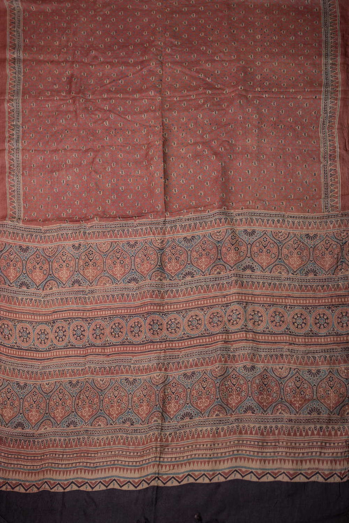 Ajrak Silk Saree - Matkatus 