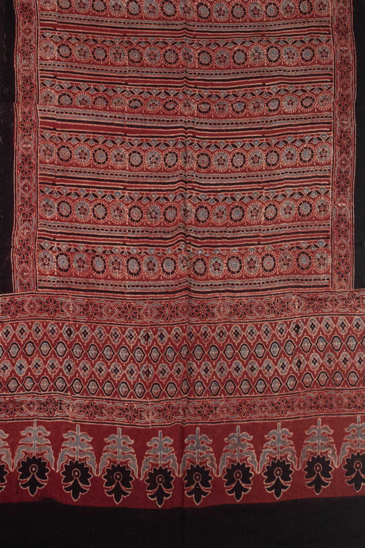 Ajrak Cotton Dupatta - Matkatus 