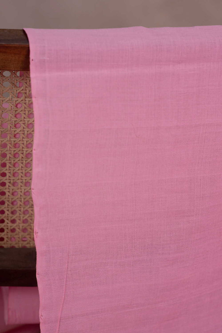 Baby Pink Mangalagiri Cotton Fabric