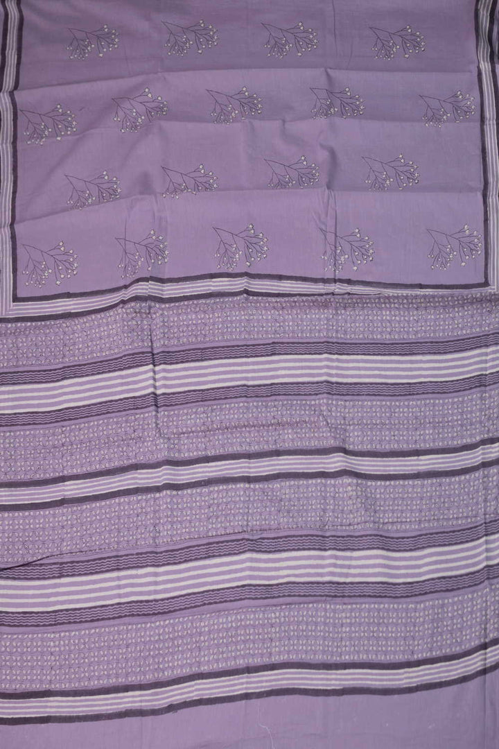 Block Printed Cotton Saree - Matkatus 