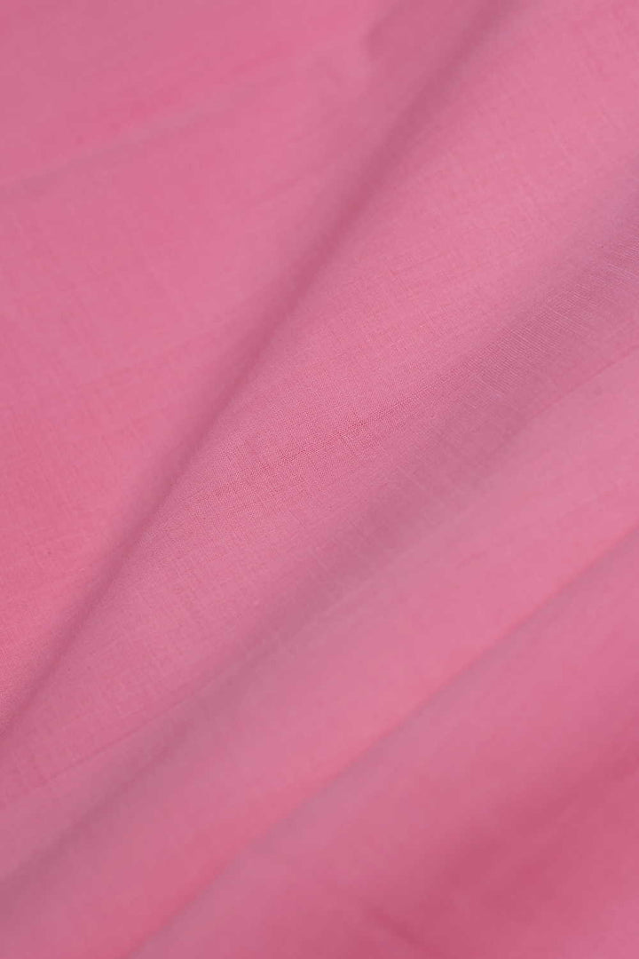 Baby Pink Mangalagiri Cotton Fabric