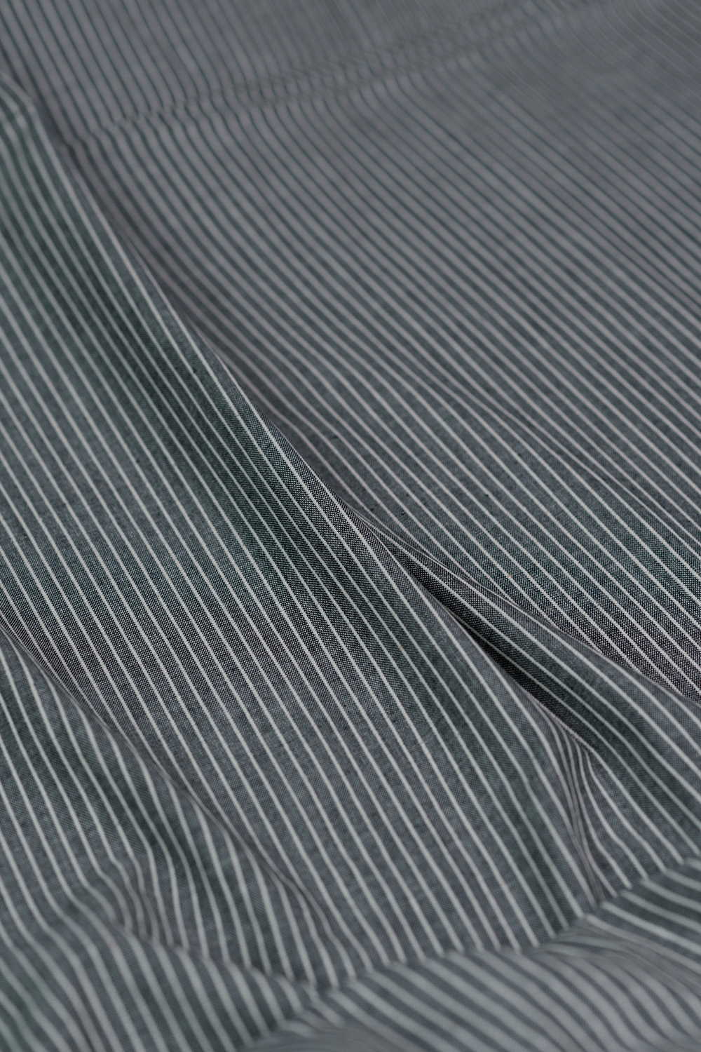 Coin Grey Yarn Dyed Ribbed Cotton Fabric