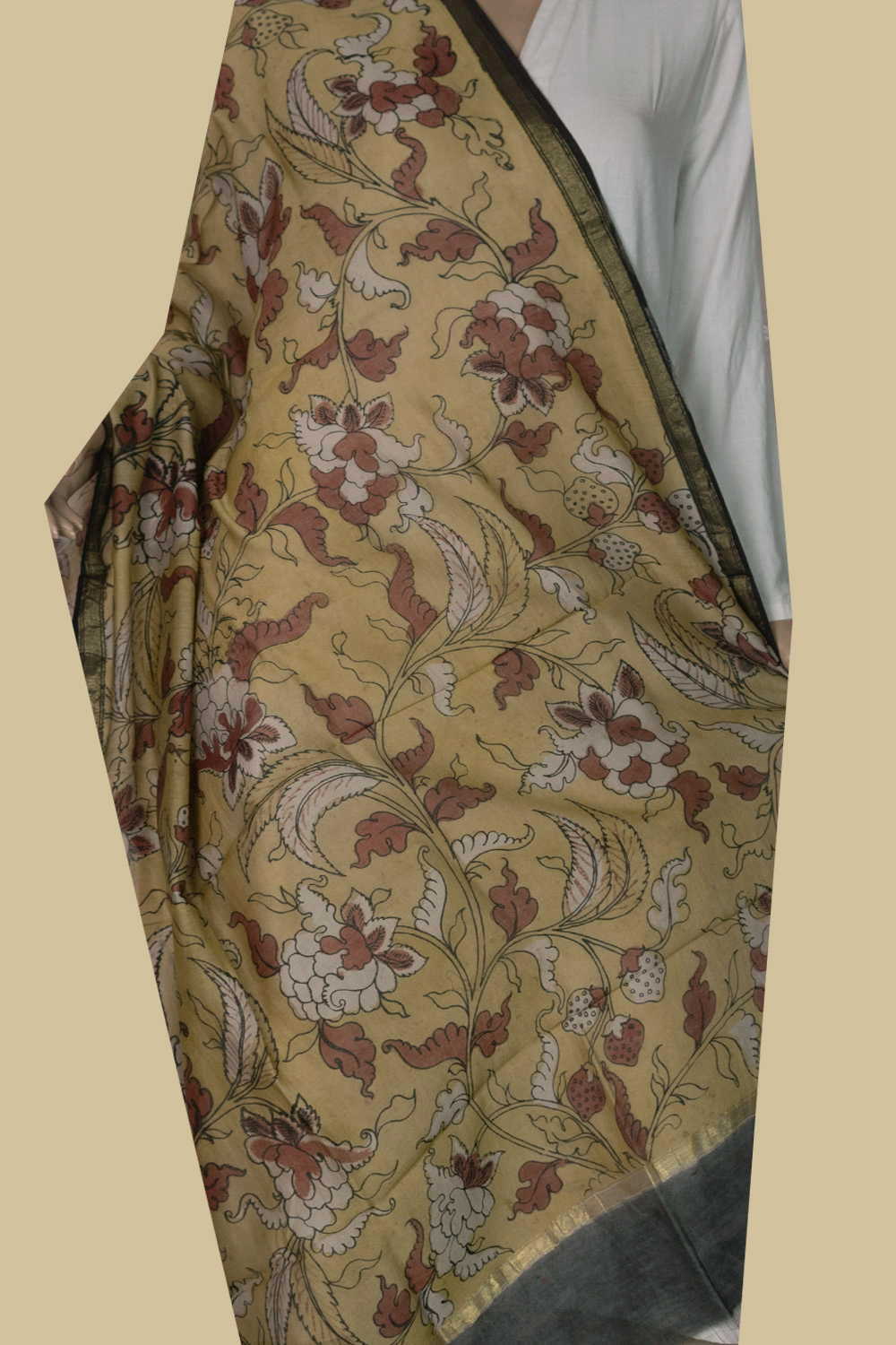 Hand Painted Dupatta - Matkatus 