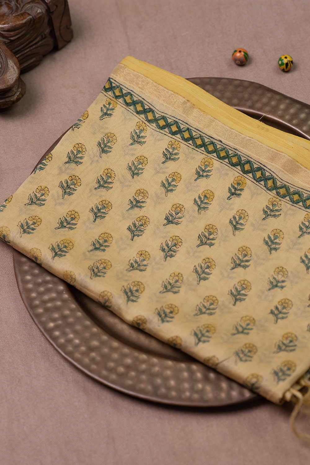 Chanderi silk Cotton Dupatta - Matkatus