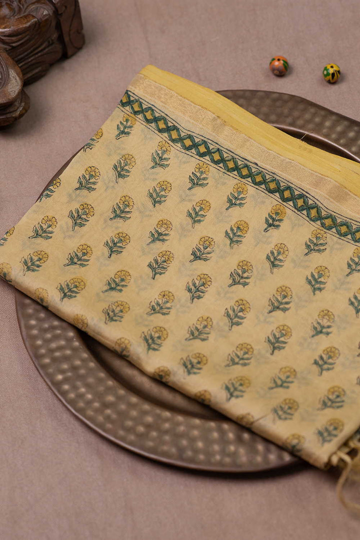 Chanderi silk Cotton Dupatta - Matkatus