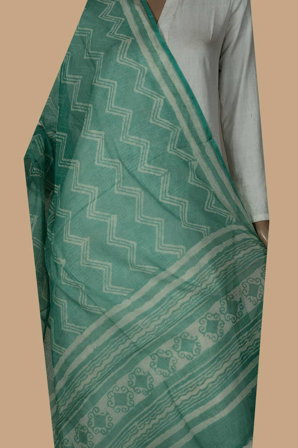 Block Printed Dupatta - Matkatus