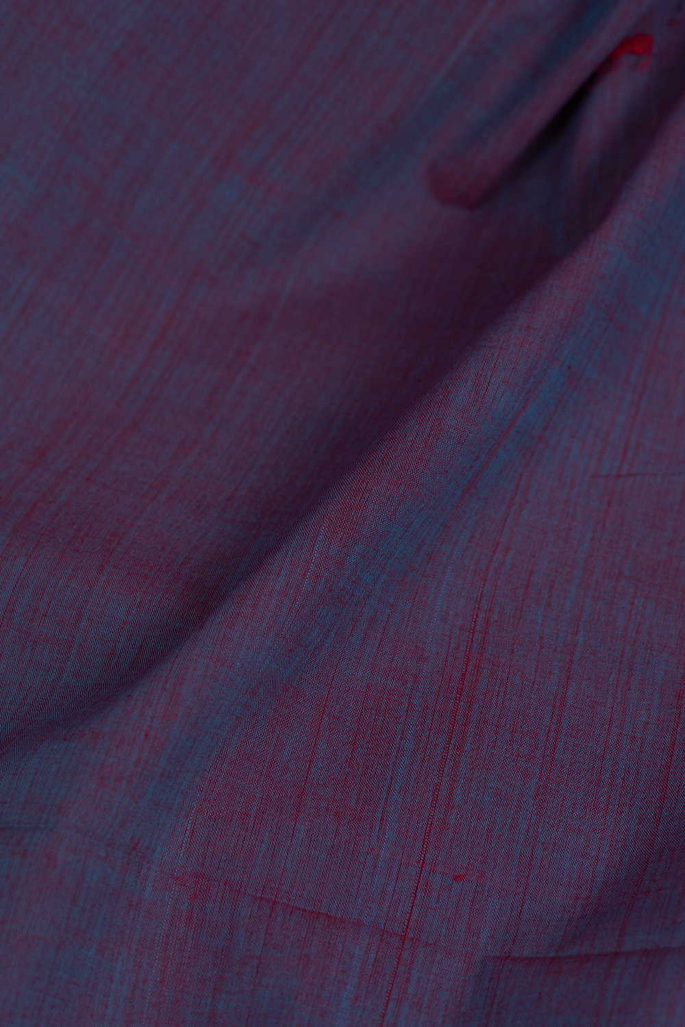Dual Shaded Red with Blue Mangalagiri Cotton Fabric