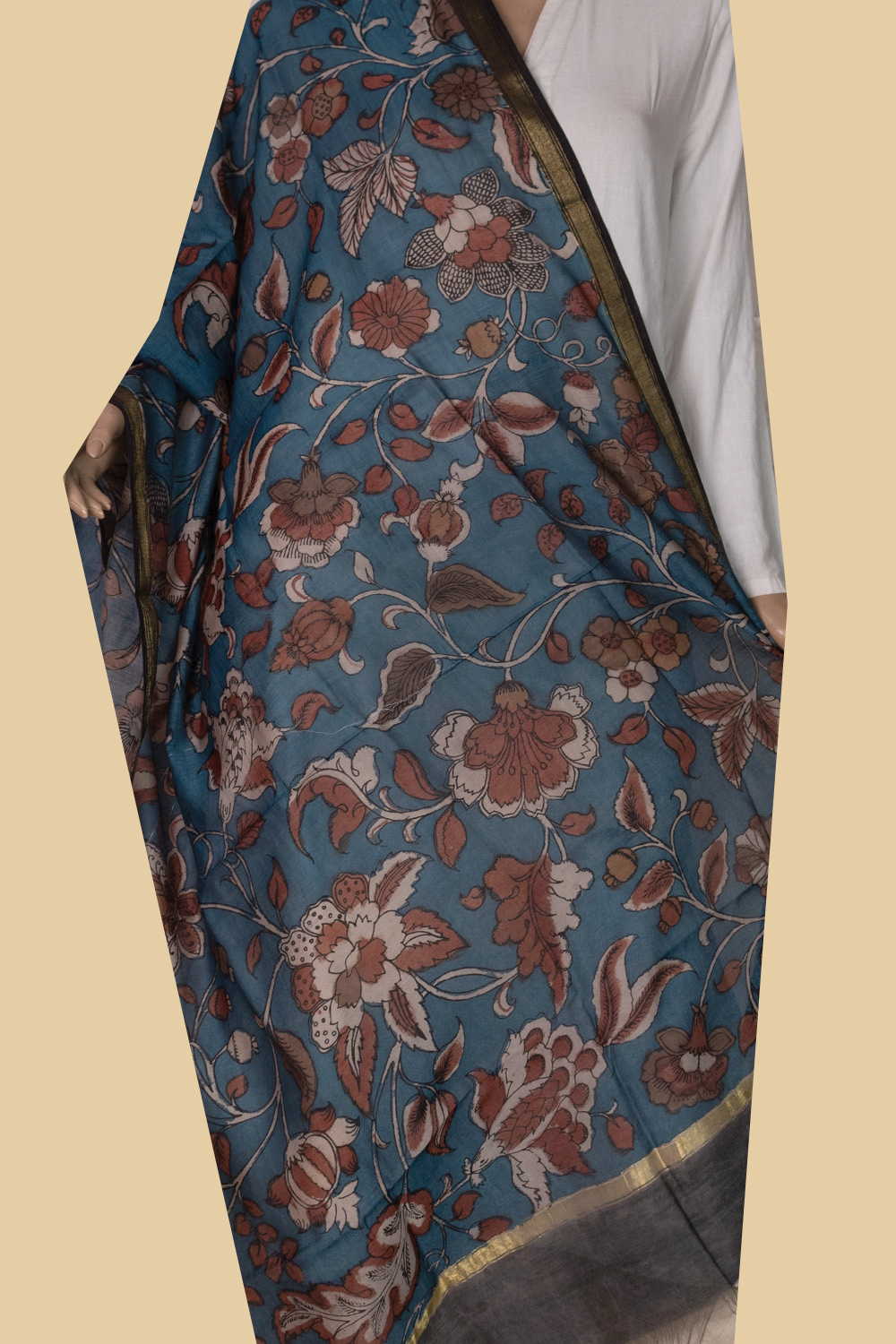Hand Painted Dupatta - Matkatus 