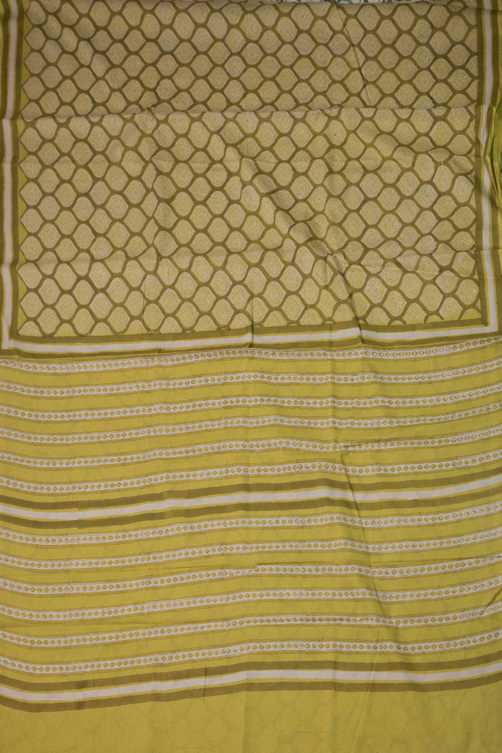 Block Printed Cotton Saree - Matkatus 