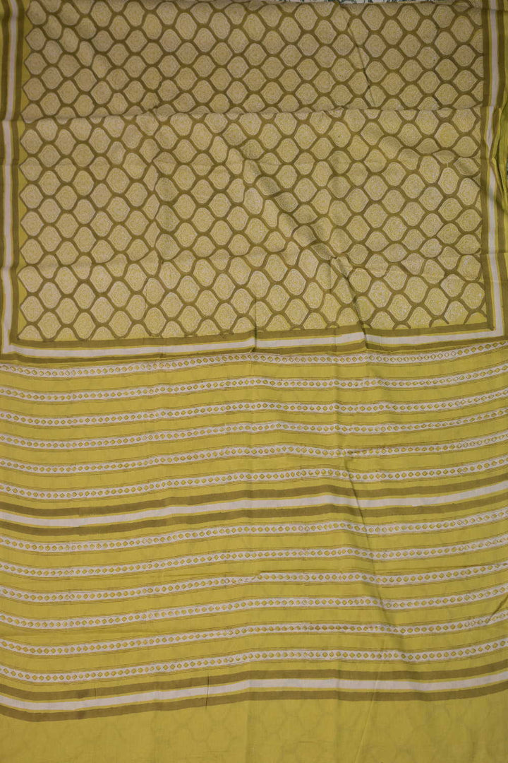 Block Printed Cotton Saree - Matkatus 