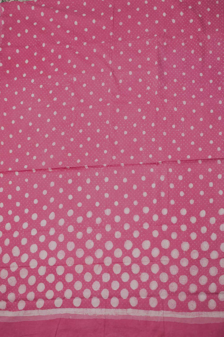 Block Printed Cotton Saree - Matkatus 