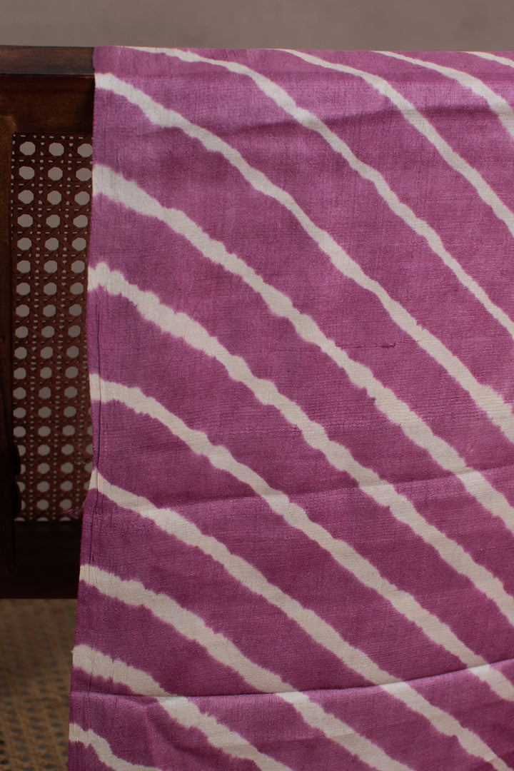 Shades of Pink Leheriya Tussar Fabric