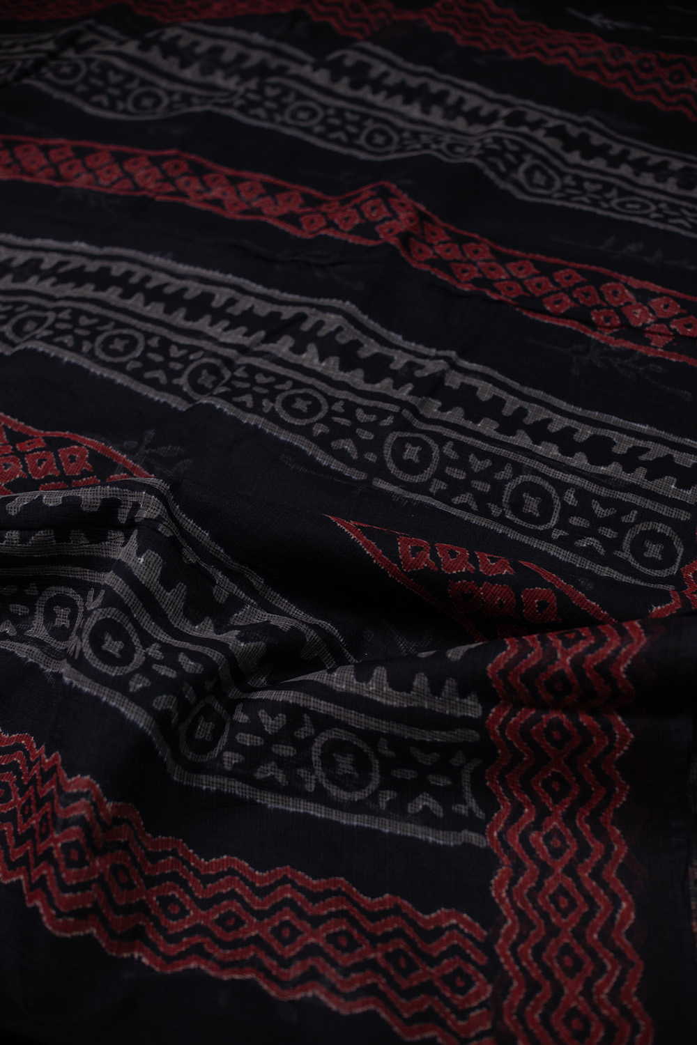 Block Printed Cotton Saree - Matkatus 