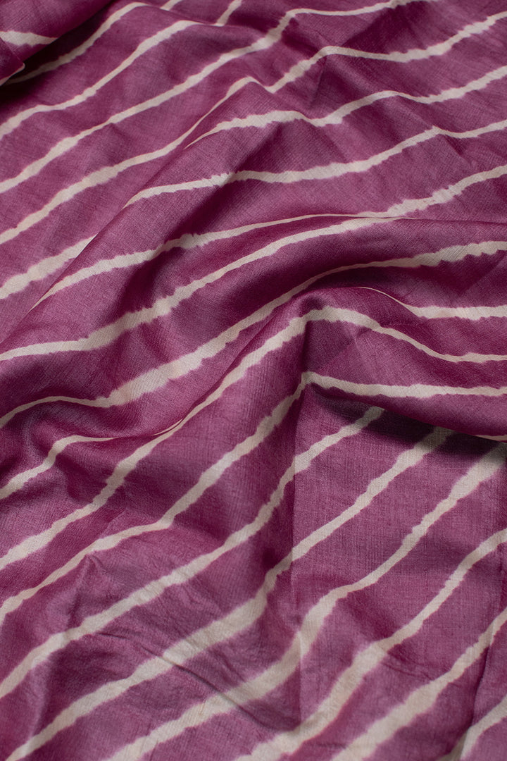 Shades of Pink Leheriya Tussar Fabric