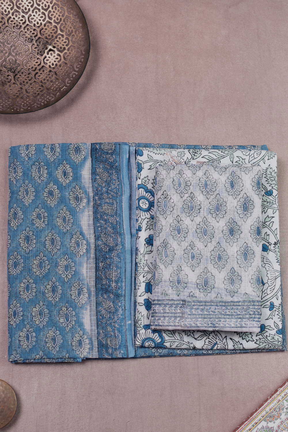 Block Printed Cotton Suits - Matkatus 