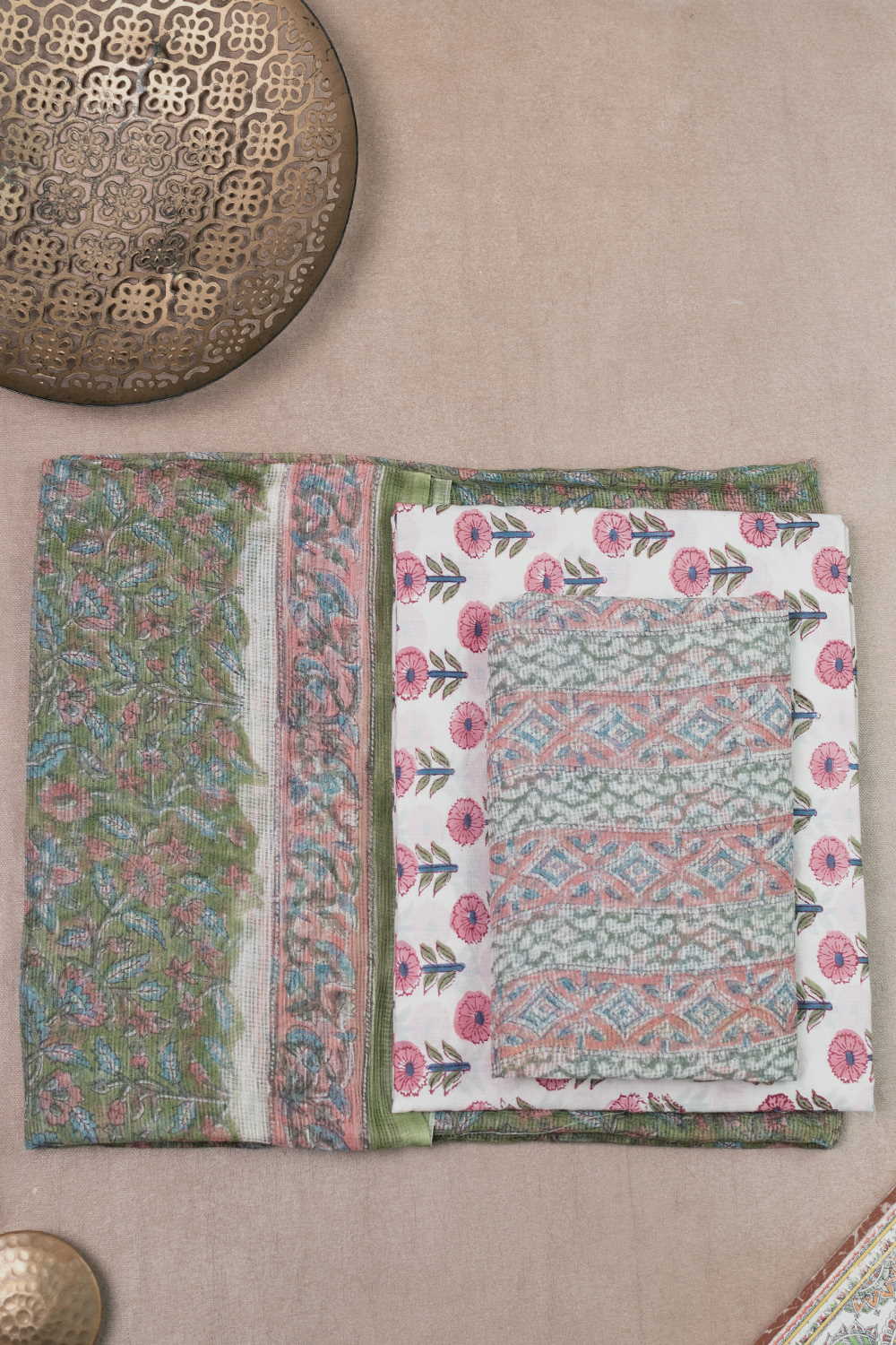Block Printed Cotton Suits - Matkatus 
