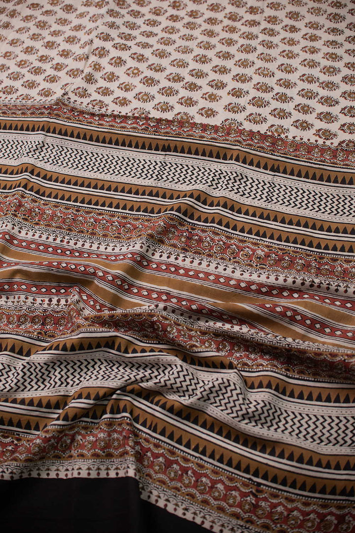 Block Printed Cotton Sarees - Matkatus 