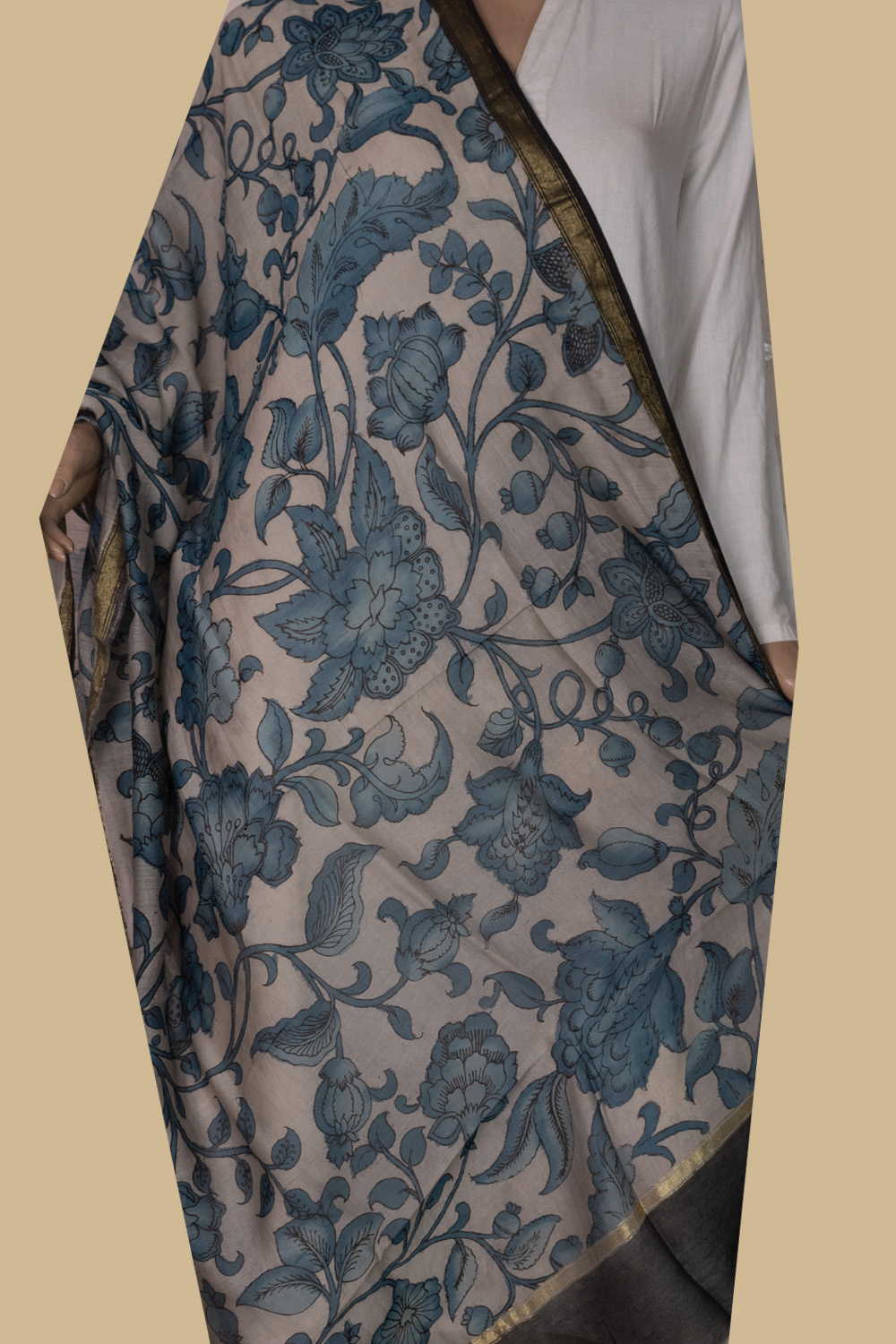 Hand Painted Dupatta - Matkatus 