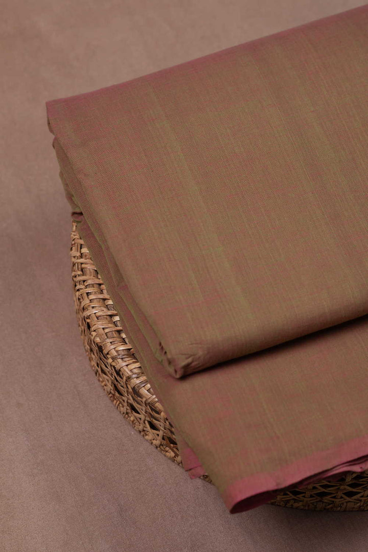 Twin Shaded Green Mangalagiri Cotton Fabric